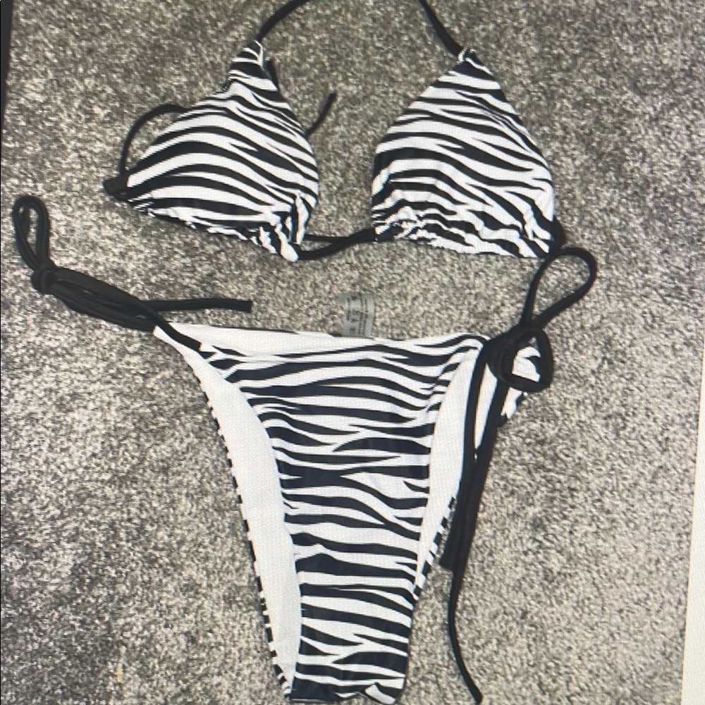 Zebra Print Bikini Set